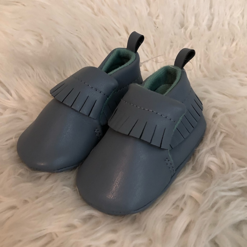 Carter’s Child of Mine Baby Moccasins Blue New